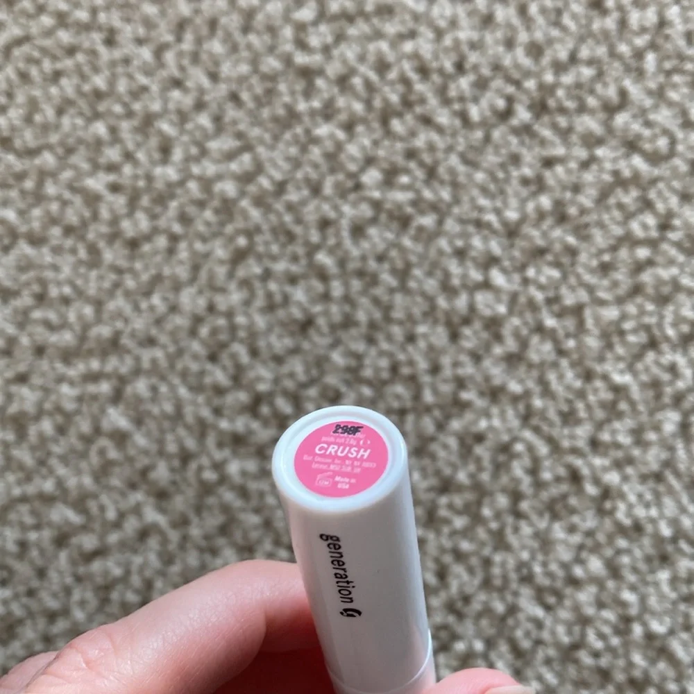 Glossier Generation G Sheer Matte Lipstick Crush Berry Red Full Size 0.07 oz